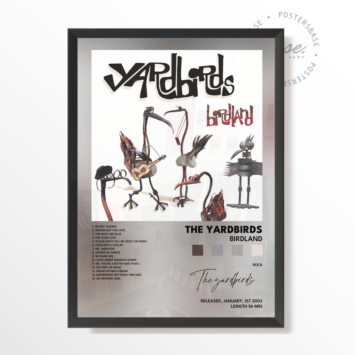 the yardbirds Birdland poster