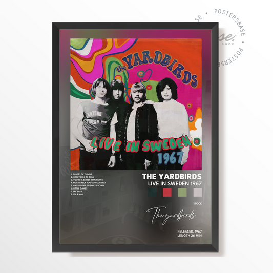 the yardbirds Live in Sweden 1967 poster