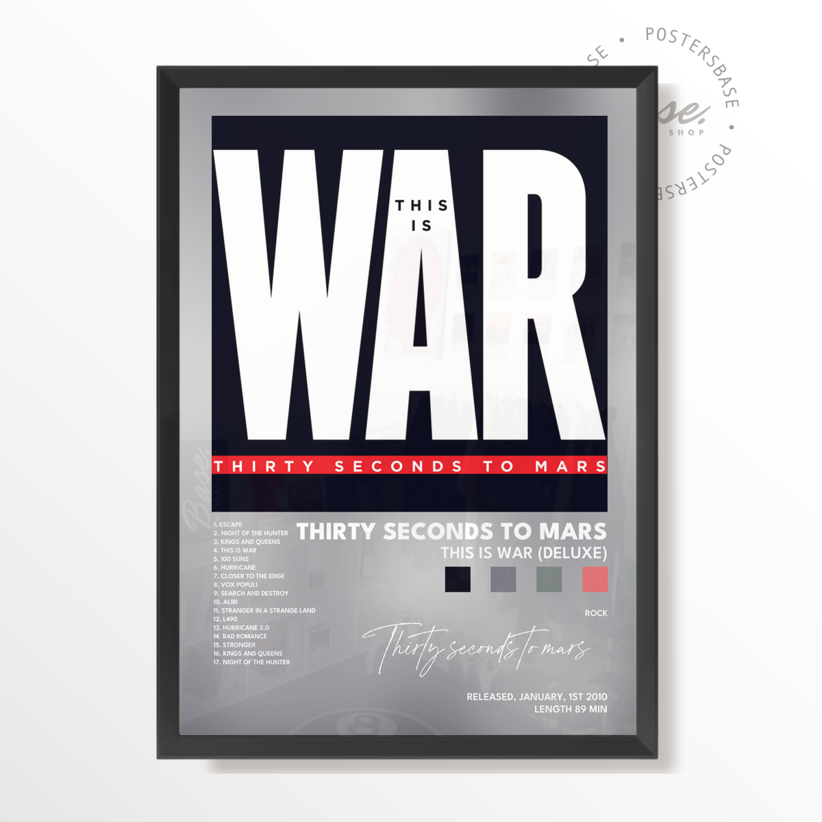 thirty seconds to mars This Is War Deluxe poster