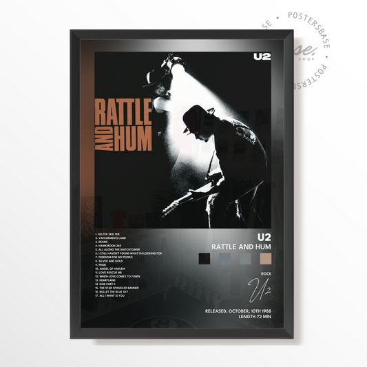 u2 Rattle And Hum poster