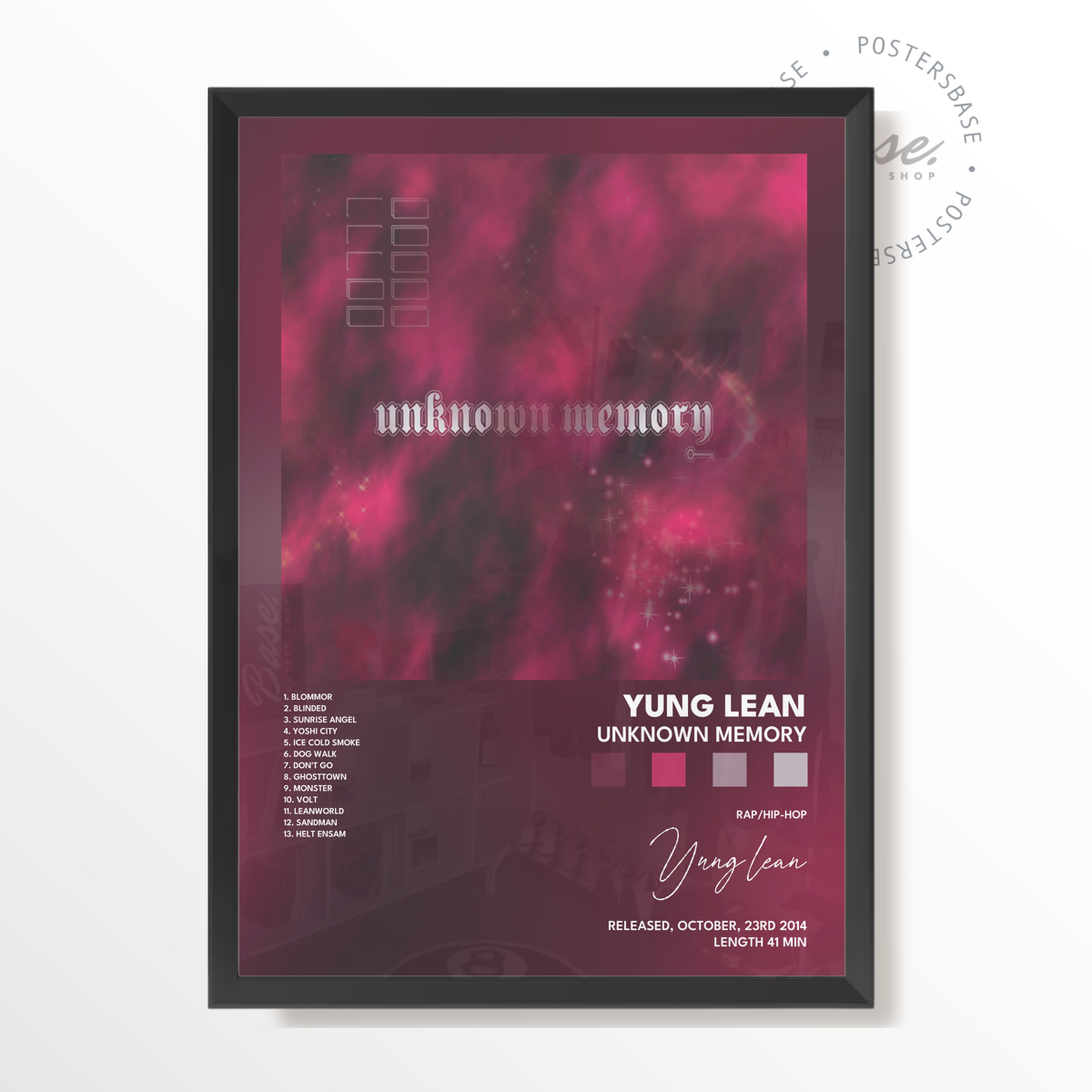 yung lean Unknown Memory poster