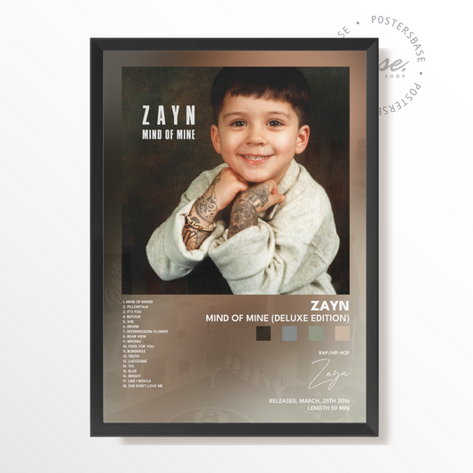 zayn Mind Of Mine Deluxe Edition poster