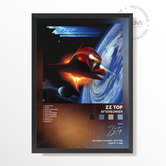 zz top Afterburner poster