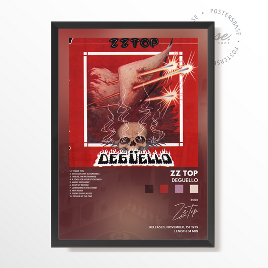 zz top Deguello poster