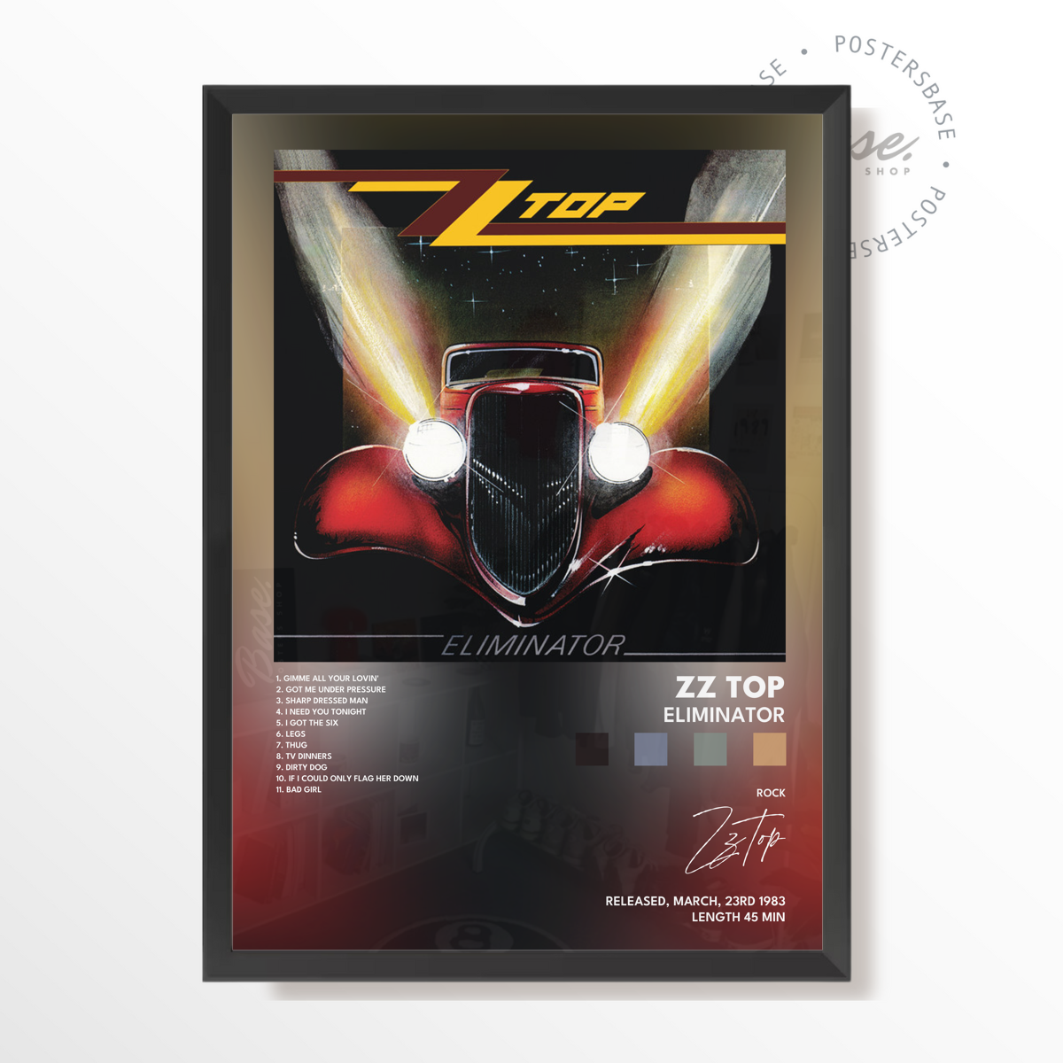 zz top Eliminator poster