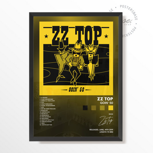 zz top Goin 50 poster