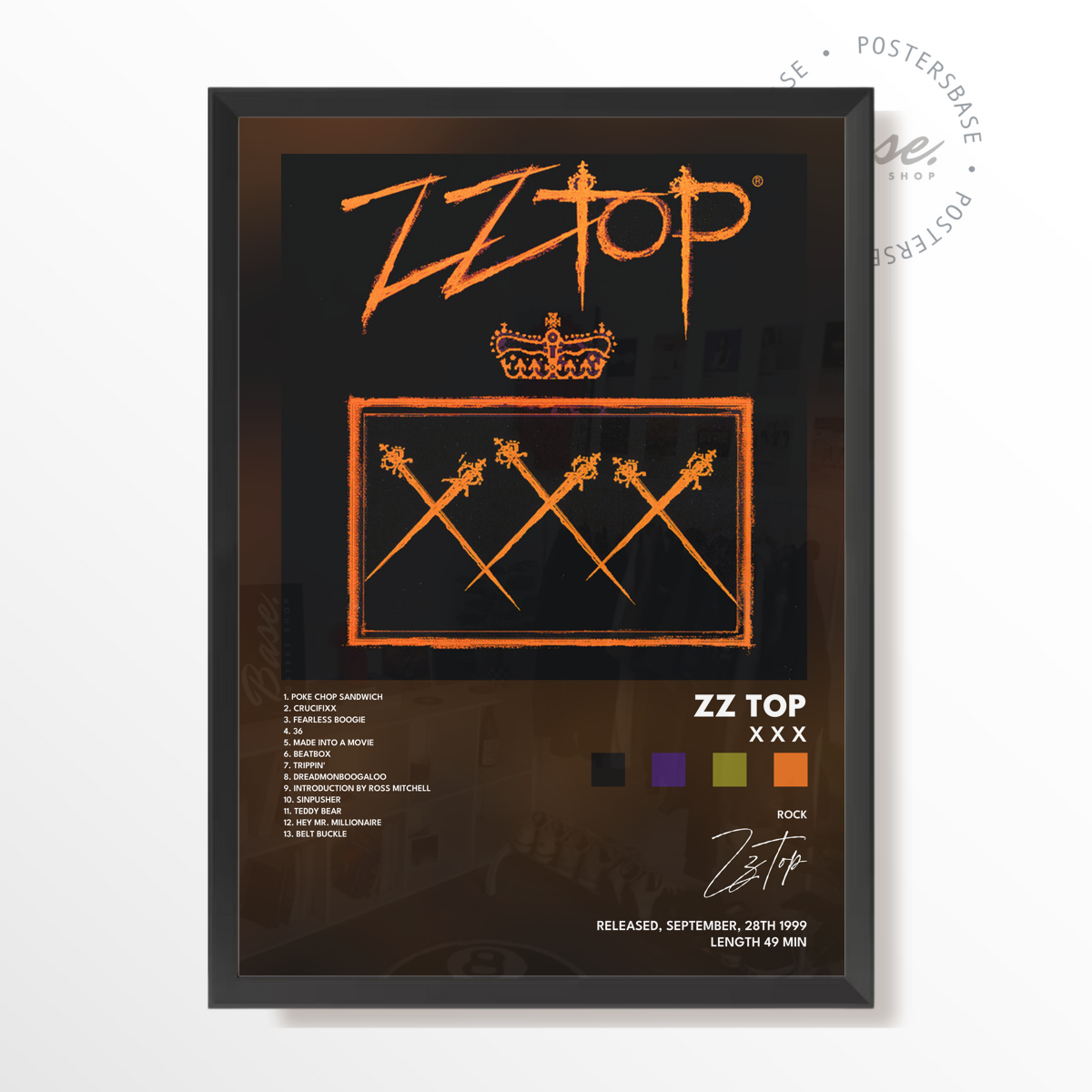 zz top X X X poster