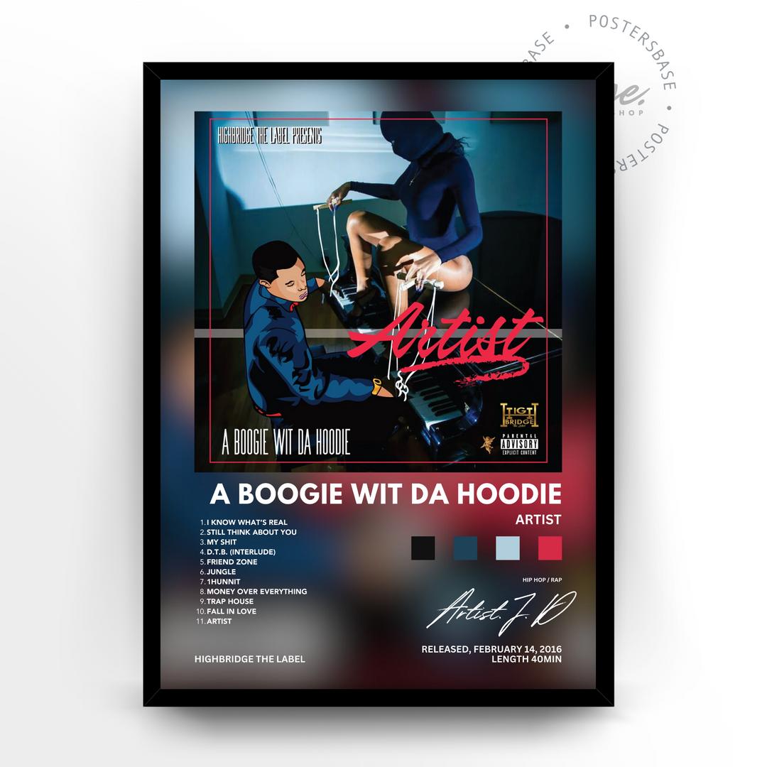 A Boogie Wit Da Hoodie 'Artist' A4 Without Frame