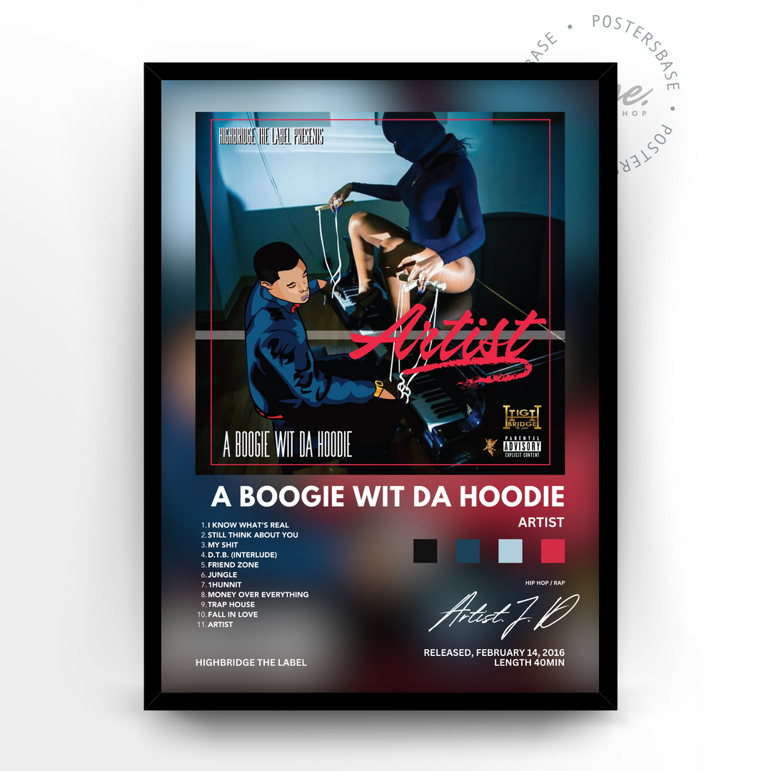 Posters A Boogie Wit Da Hoodie Artist Only 11.95 Posters Base