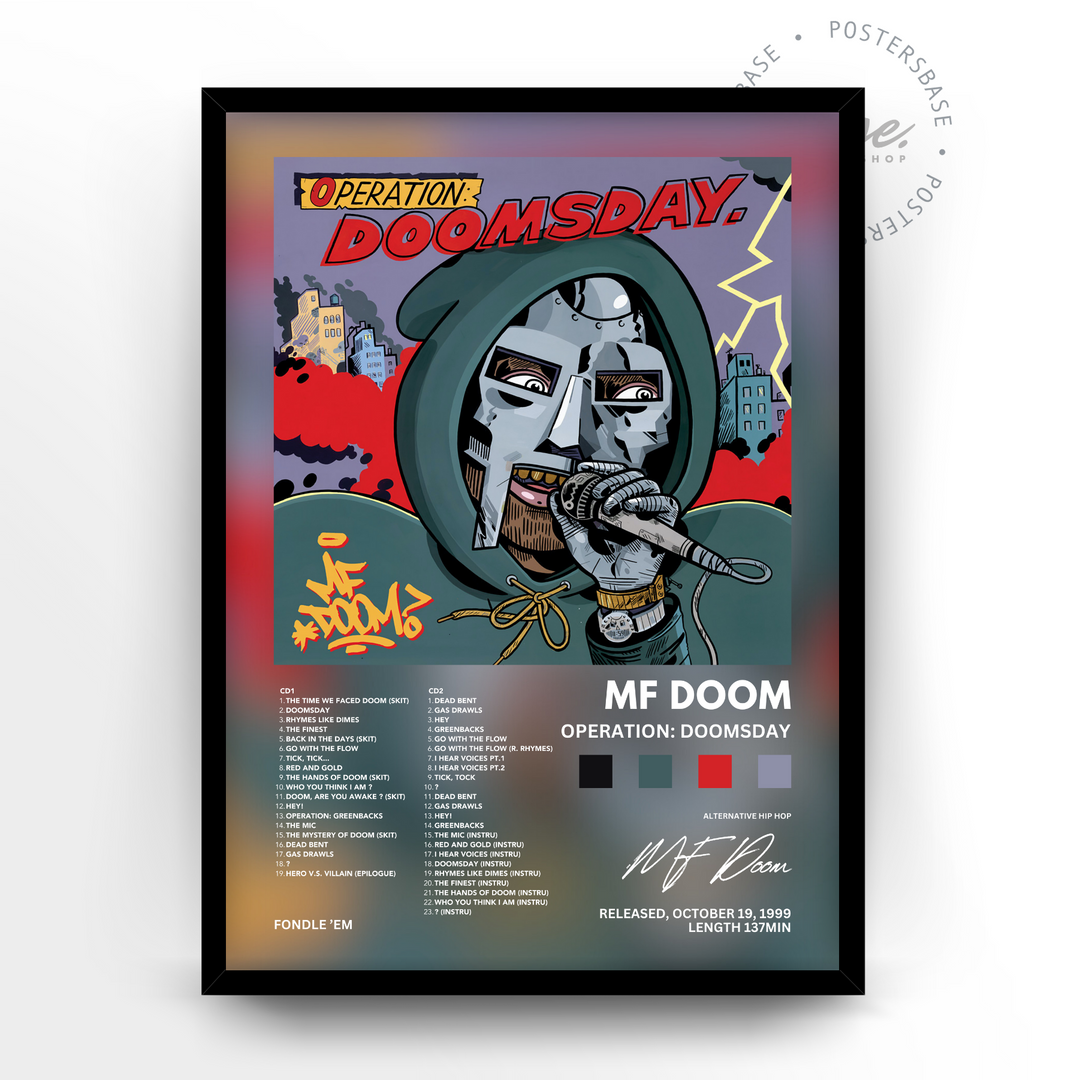 Posters MF Doom 'Operation: Doomsday' - Only €11.95 – Posters Base Posters MF Doom 'Operation: Doomsday' - Only €11.95 – Posters Base