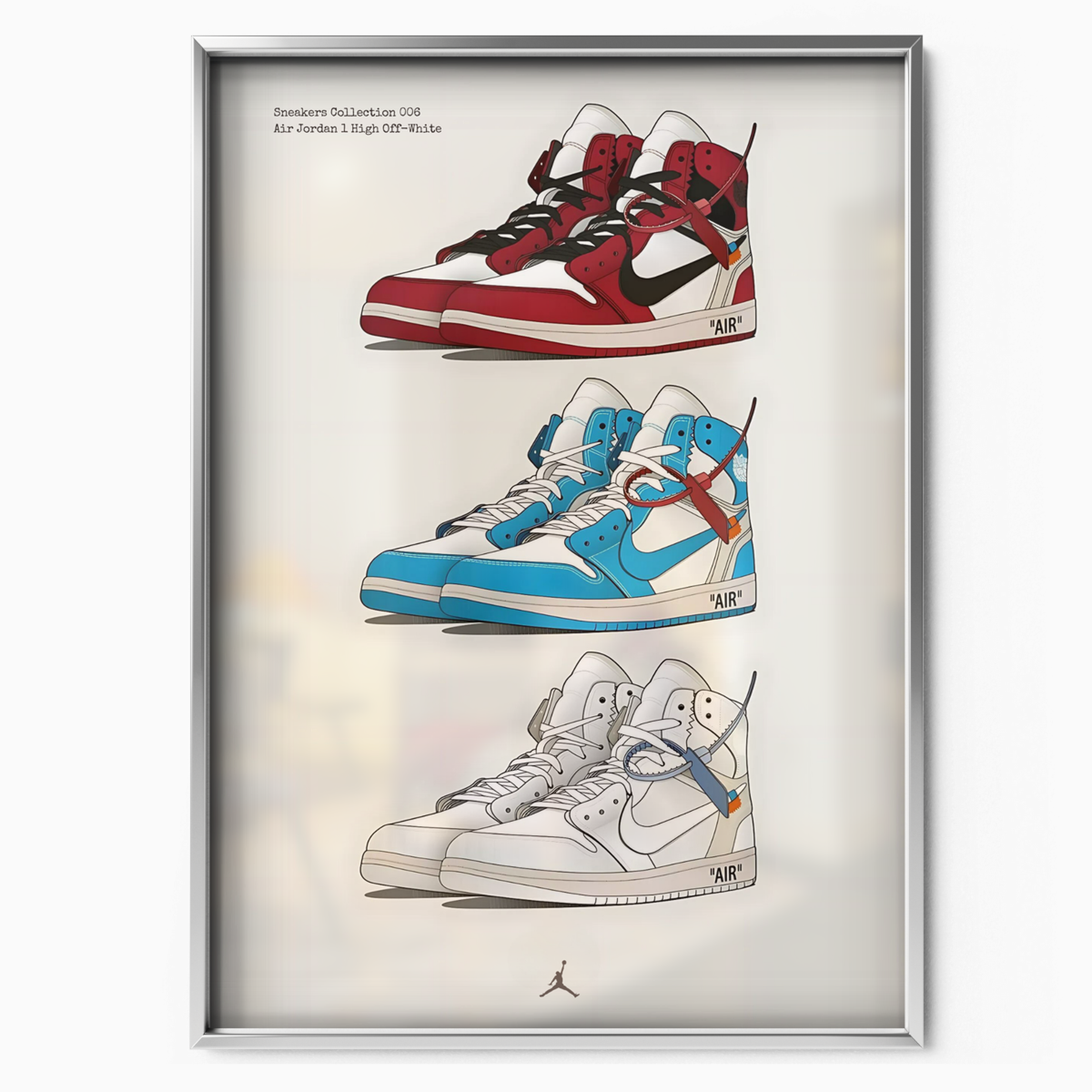 Air Jordan 1 High Off White Triple Pair