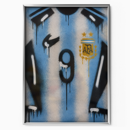 Argentina National Team - Jersey Art Poster