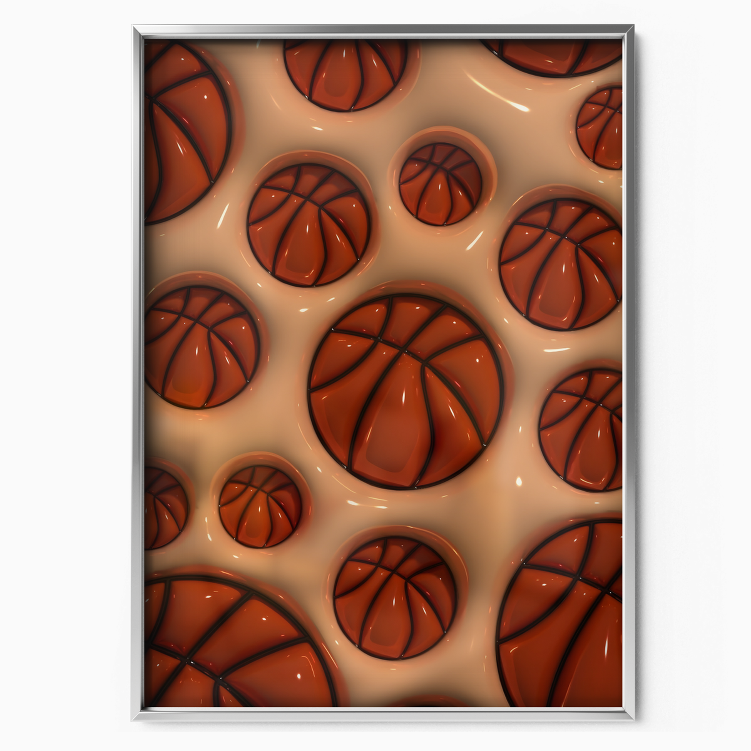 Basketball Slick Orange Ball Texture