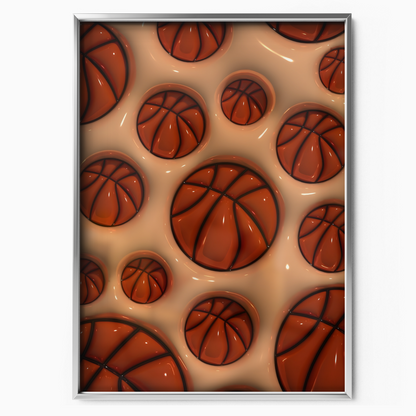 Basketball Slick Orange Ball Texture