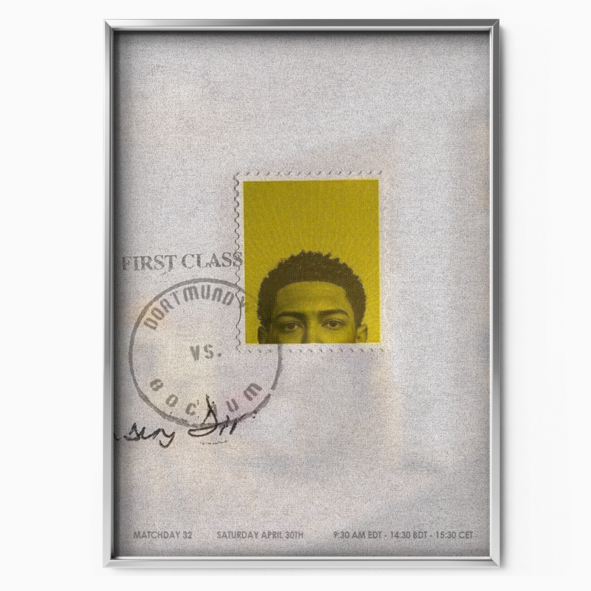 Borussia Dortmund - Matchday Stamp Poster