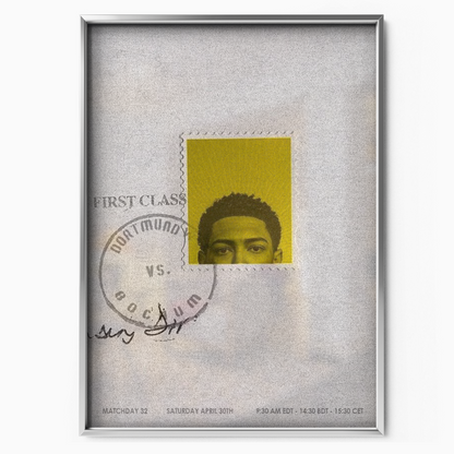 Borussia Dortmund - Matchday Stamp Poster