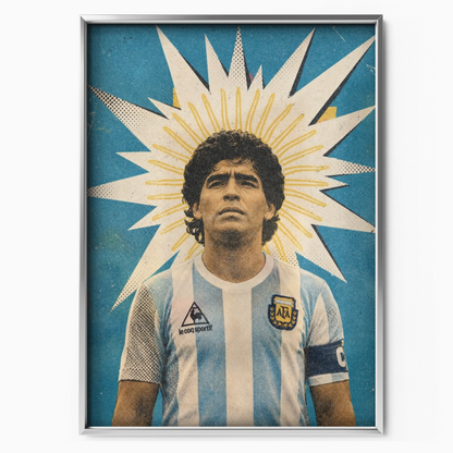 Diego Maradona - Argentina Halo Poster