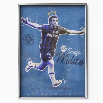 Diego Milito - Inter Milan Il Principe Poster