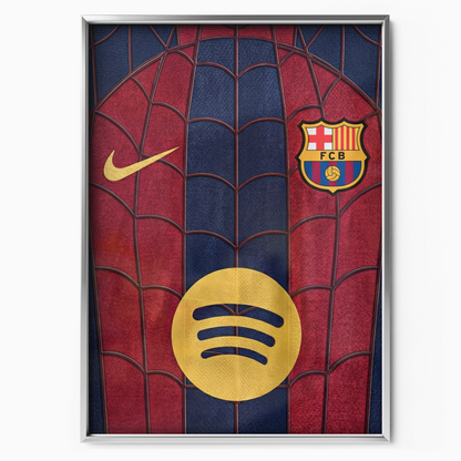 FC Barcelona - Stained Glass Jersey Poster