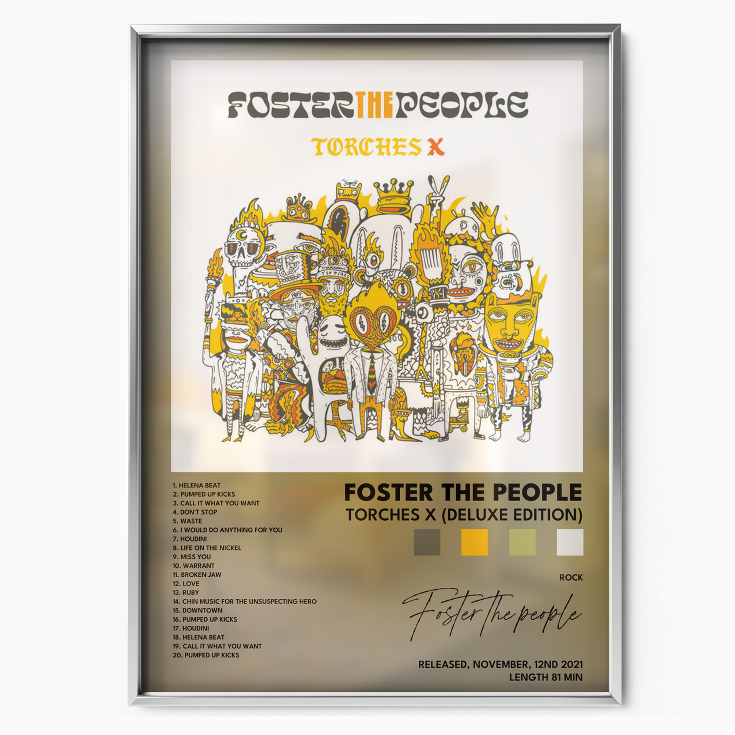 foster the people Torches X Deluxe Edition poster
