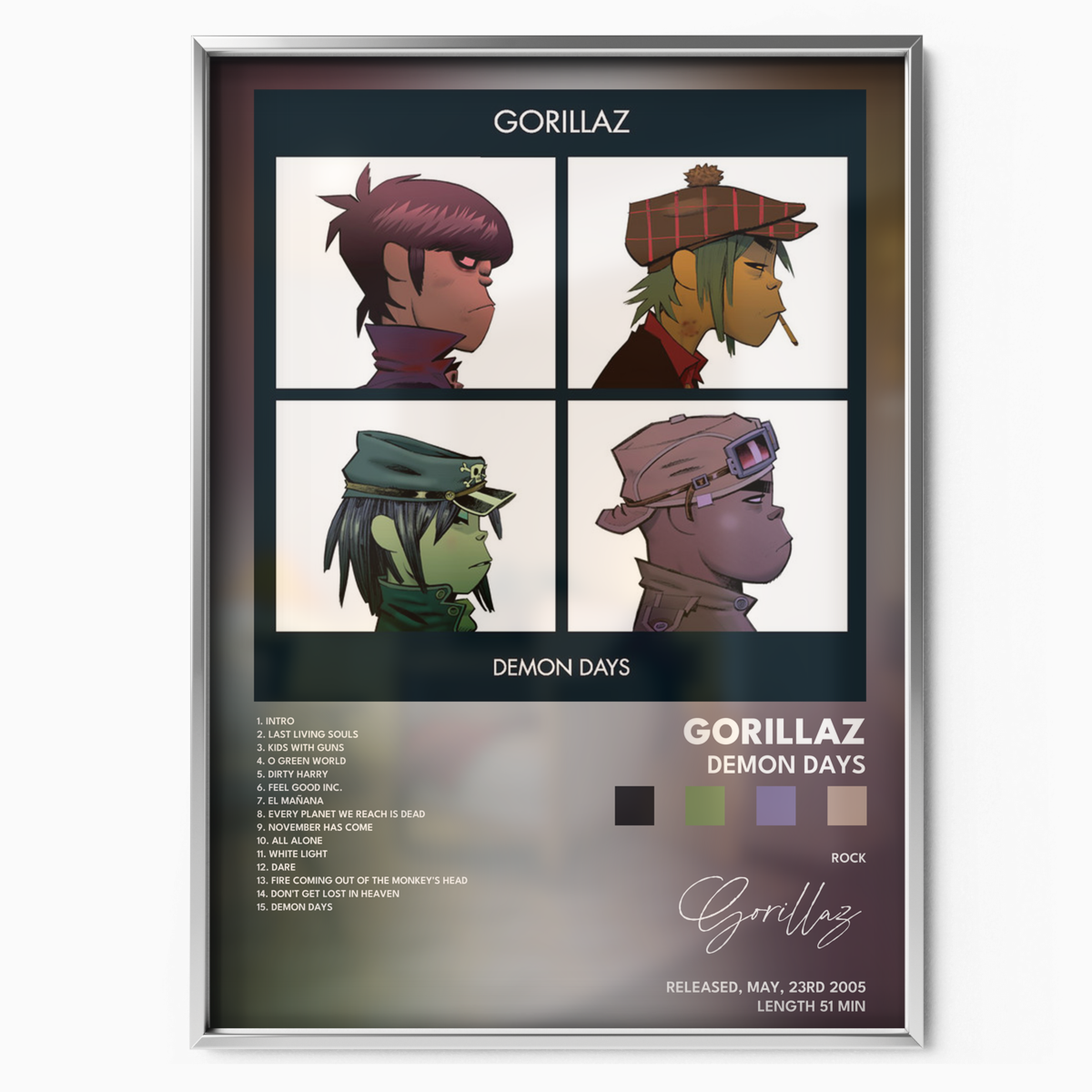 gorillaz Demon Days poster