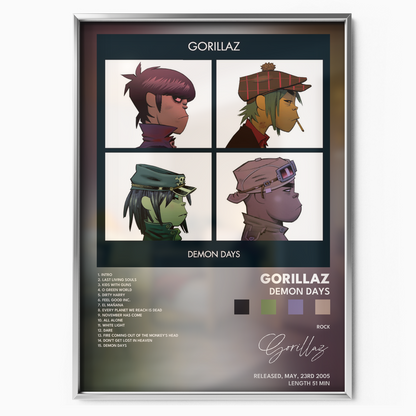 gorillaz Demon Days poster