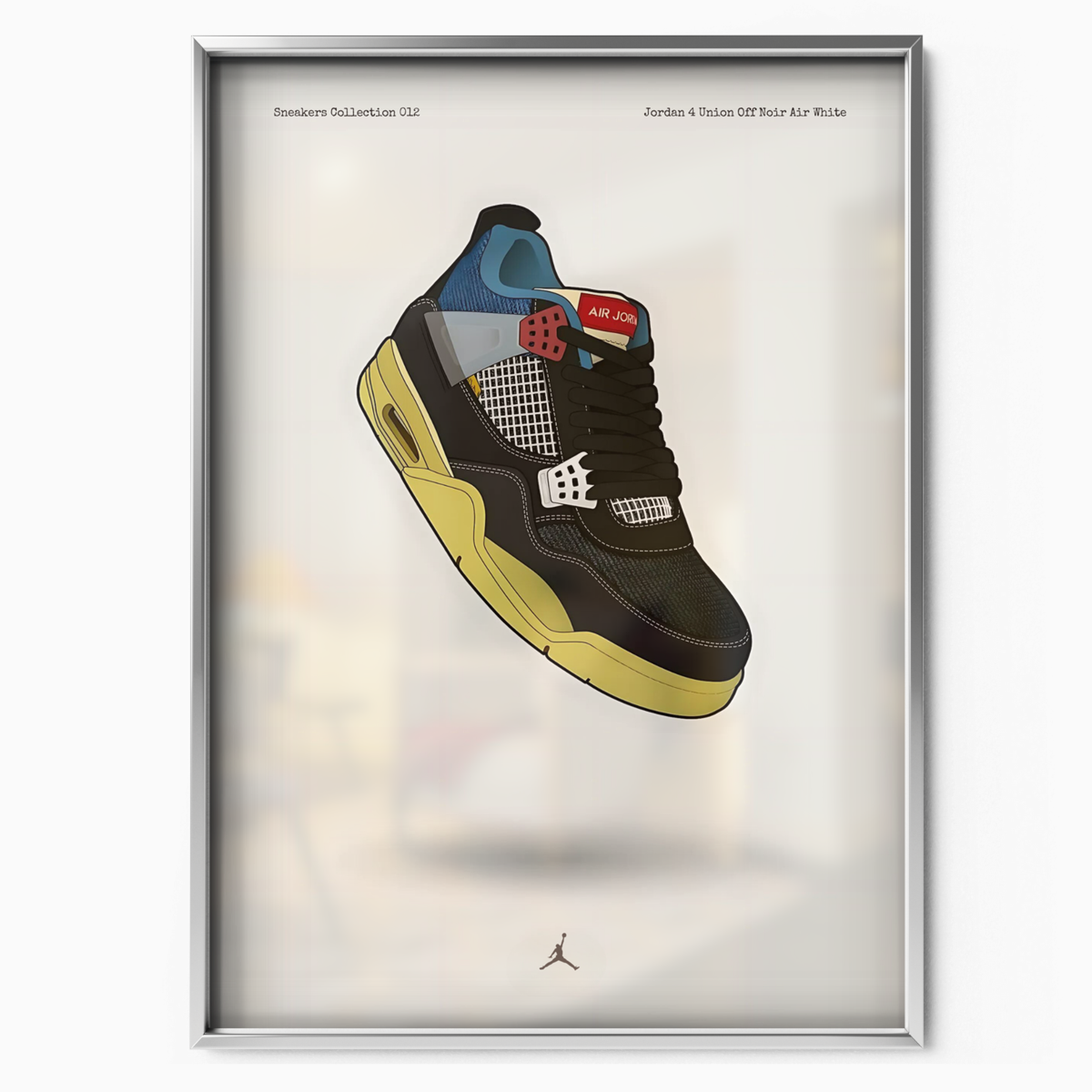Jordan 4 Union Off Noir Air White