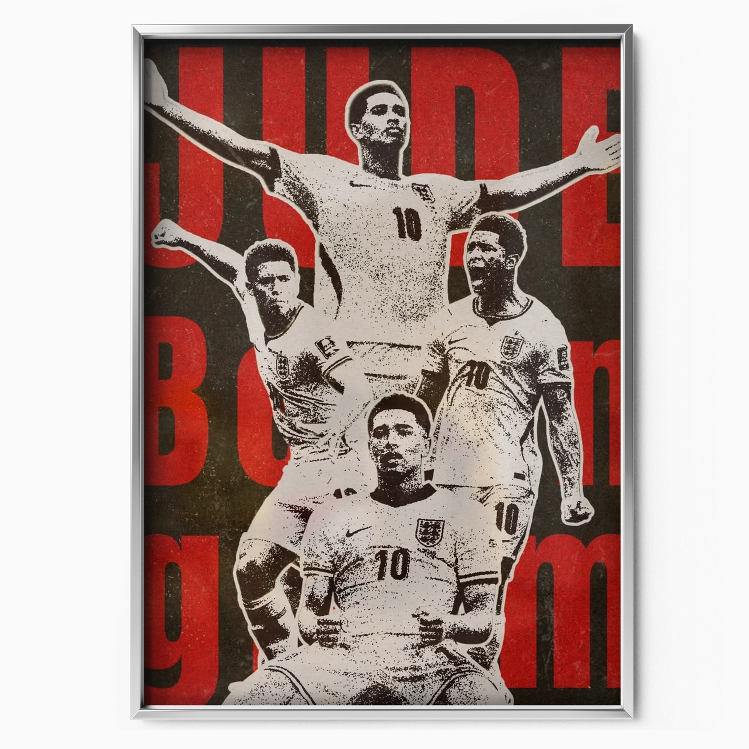 Jude Bellingham - England Number 10 Collage Poster