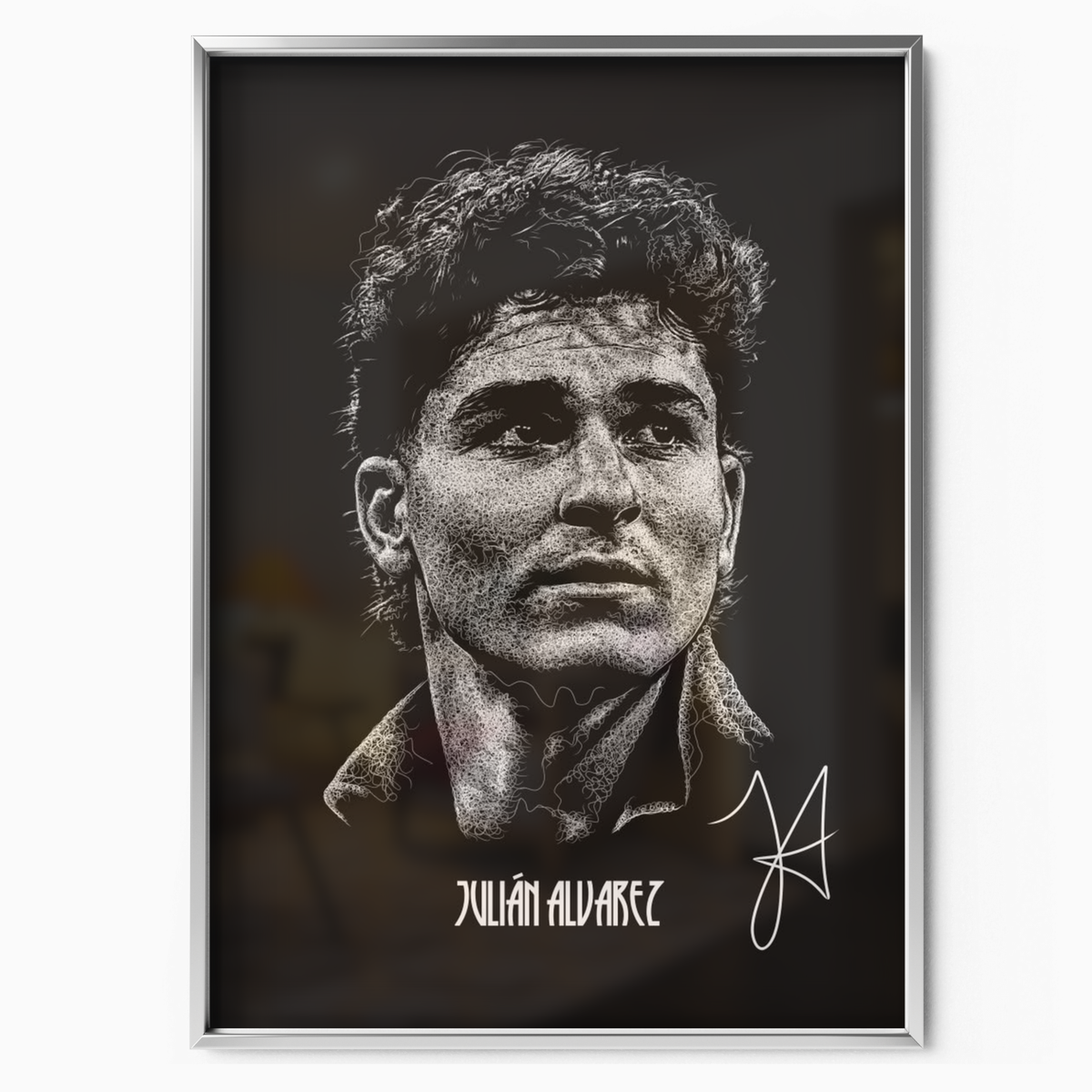 Julian Alvarez - Signature Portrait Poster