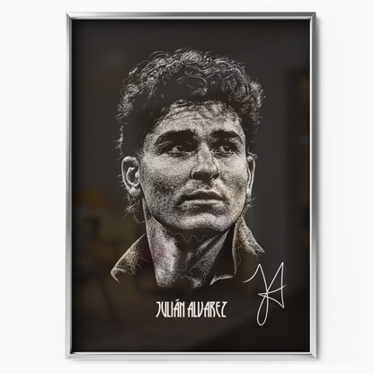 Julian Alvarez - Signature Portrait Poster