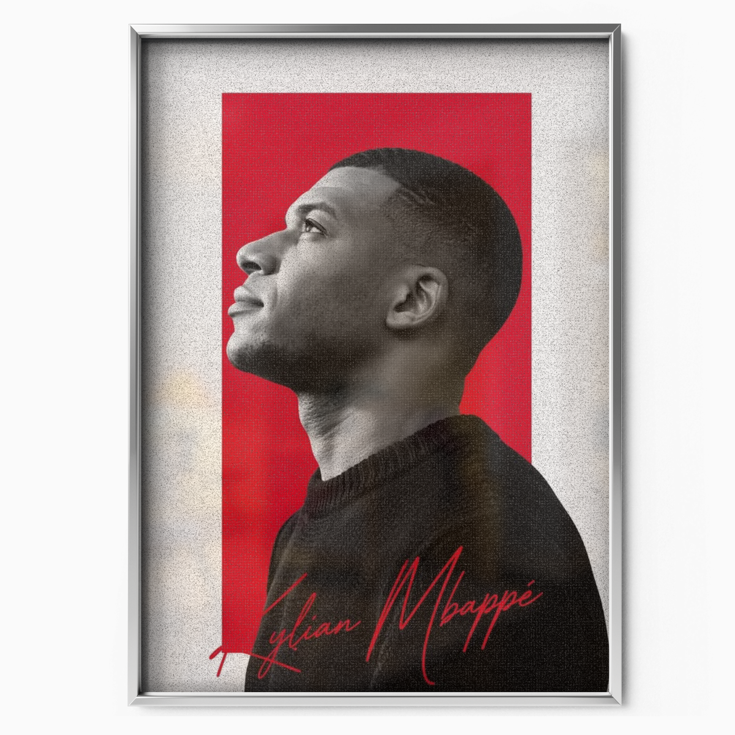Kylian Mbappe - Profile Portrait Poster