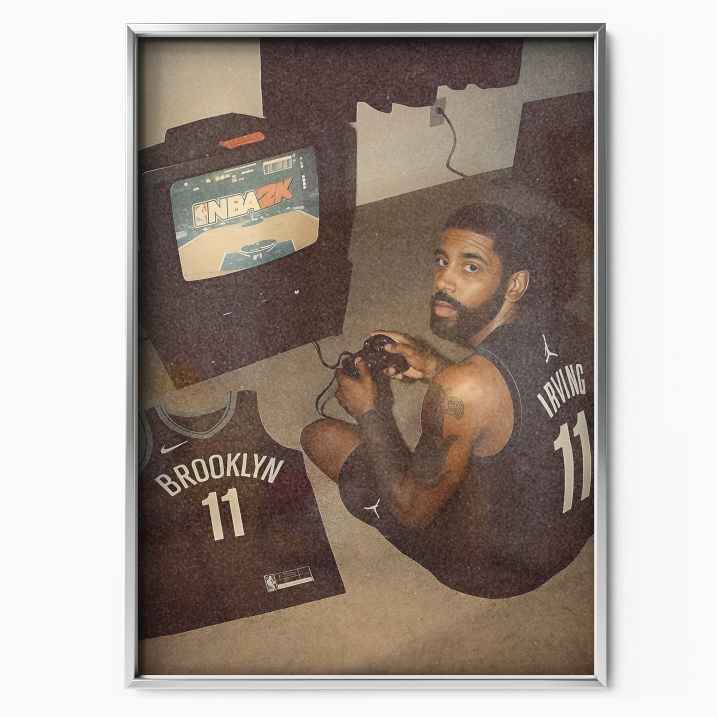 Kyrie Irving Brooklyn Nets Gamer Poster (#11)