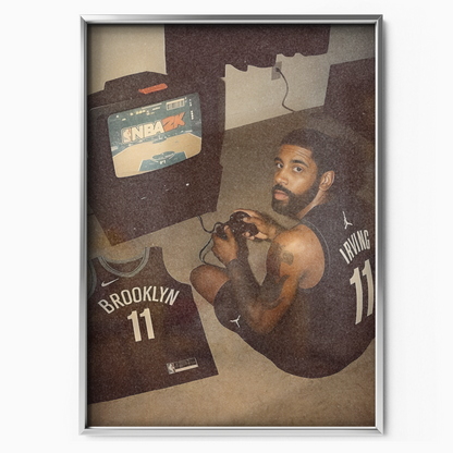 Kyrie Irving Brooklyn Nets Gamer Poster (#11)
