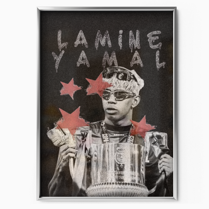 Lamine Yamal - Barcelona Trophy Poster