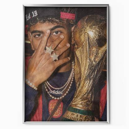 Lamine Yamal - World Cup Trophy Poster