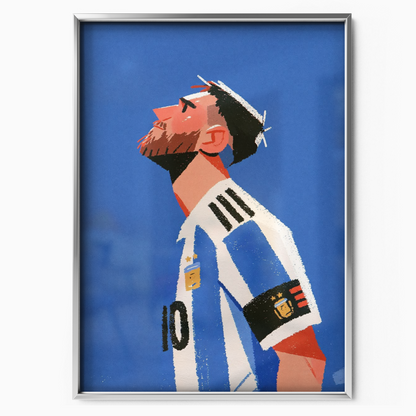 Lionel Messi - Argentina Number 10 Poster