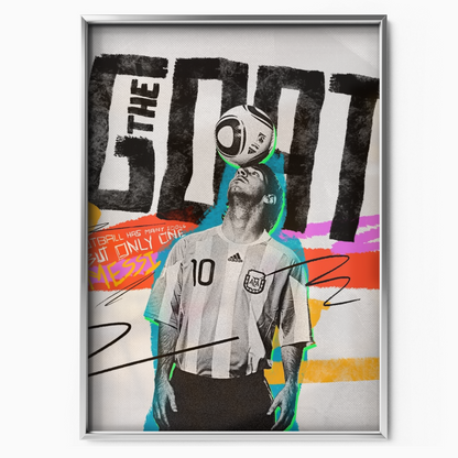 Lionel Messi - The Goat Poster