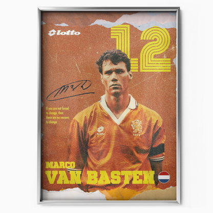 Marco van Basten - Netherlands Number 12 Poster