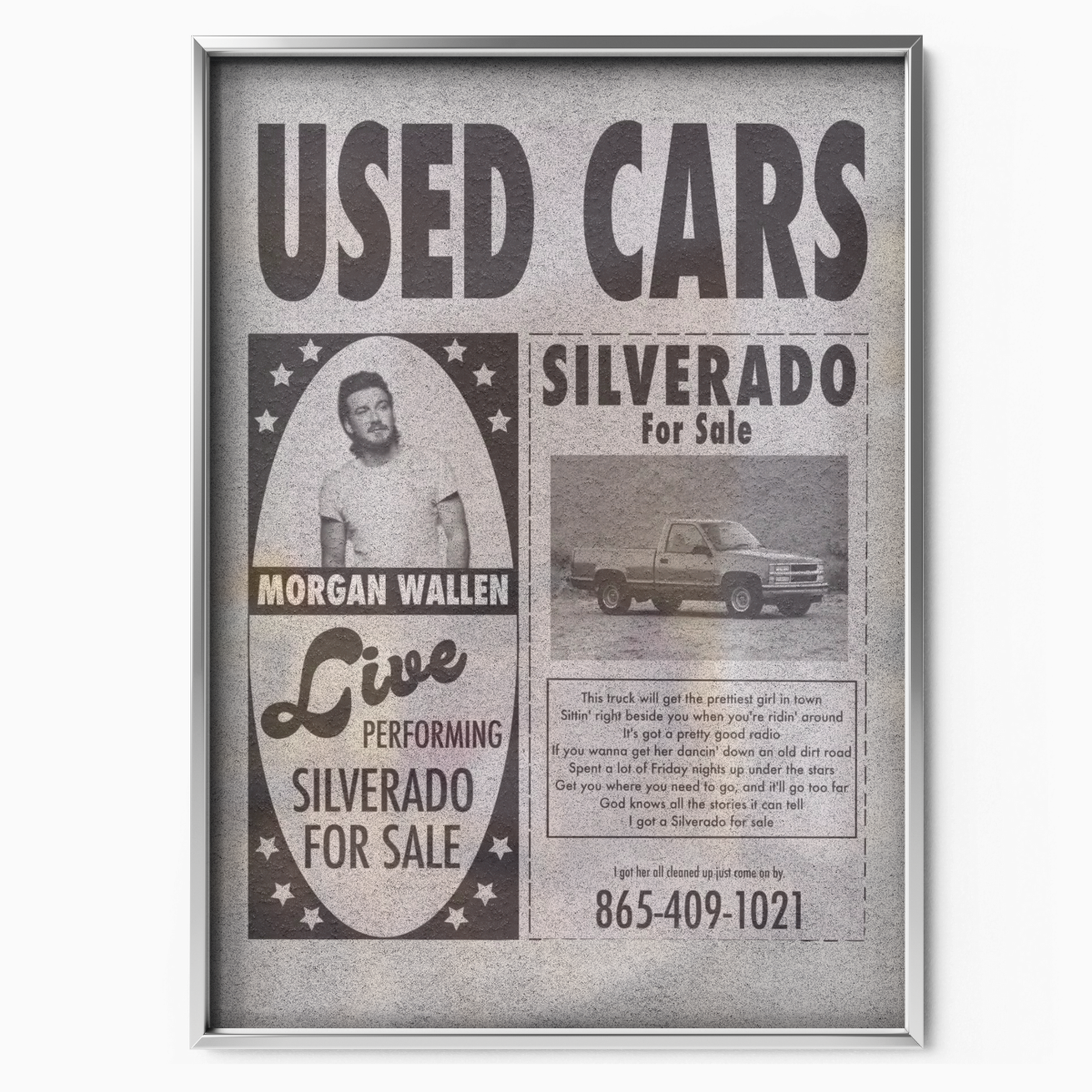 Morgan Wallen Silverado For Sale
