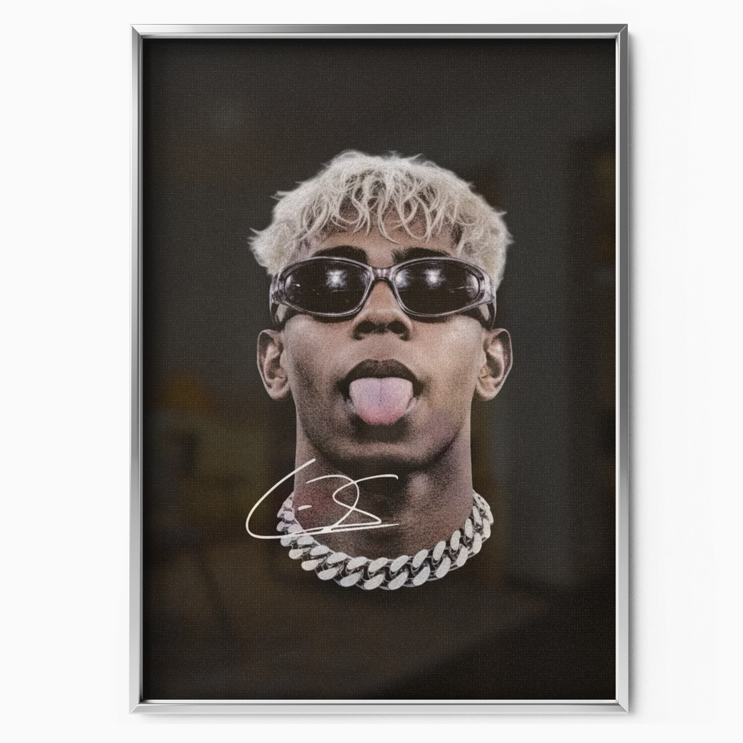 Neymar Jr - Blonde Icon Poster