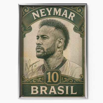 Neymar Jr - Brasil Number 10 Poster