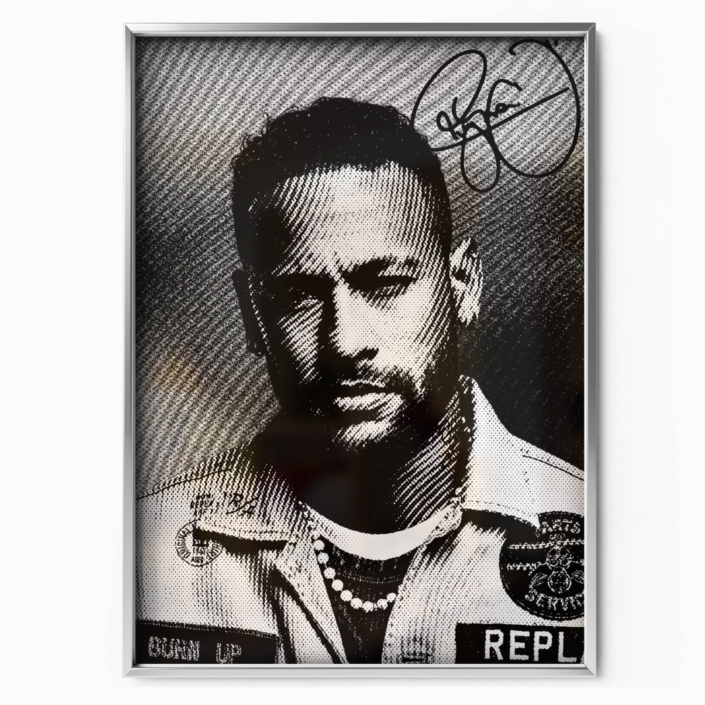 Neymar Jr - Burn Up Signature Poster