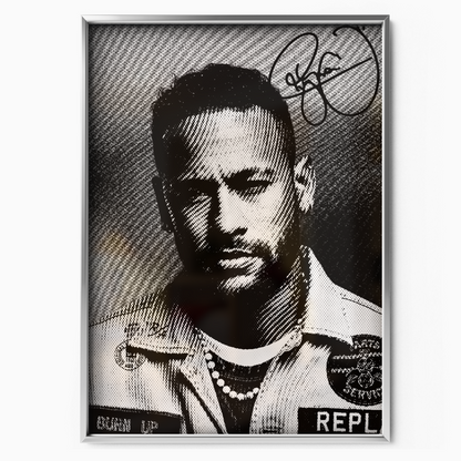 Neymar Jr - Burn Up Signature Poster