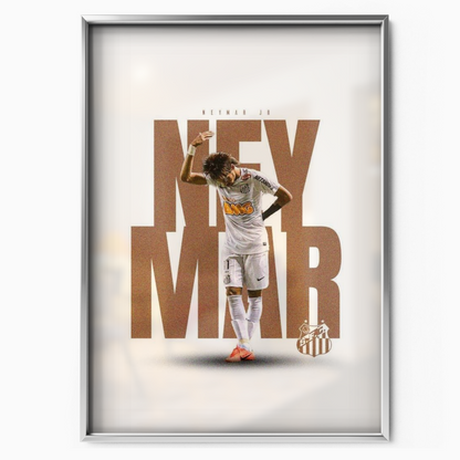 Neymar Jr - Santos Celebration Poster