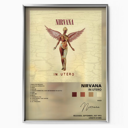 nirvana In Utero poster
