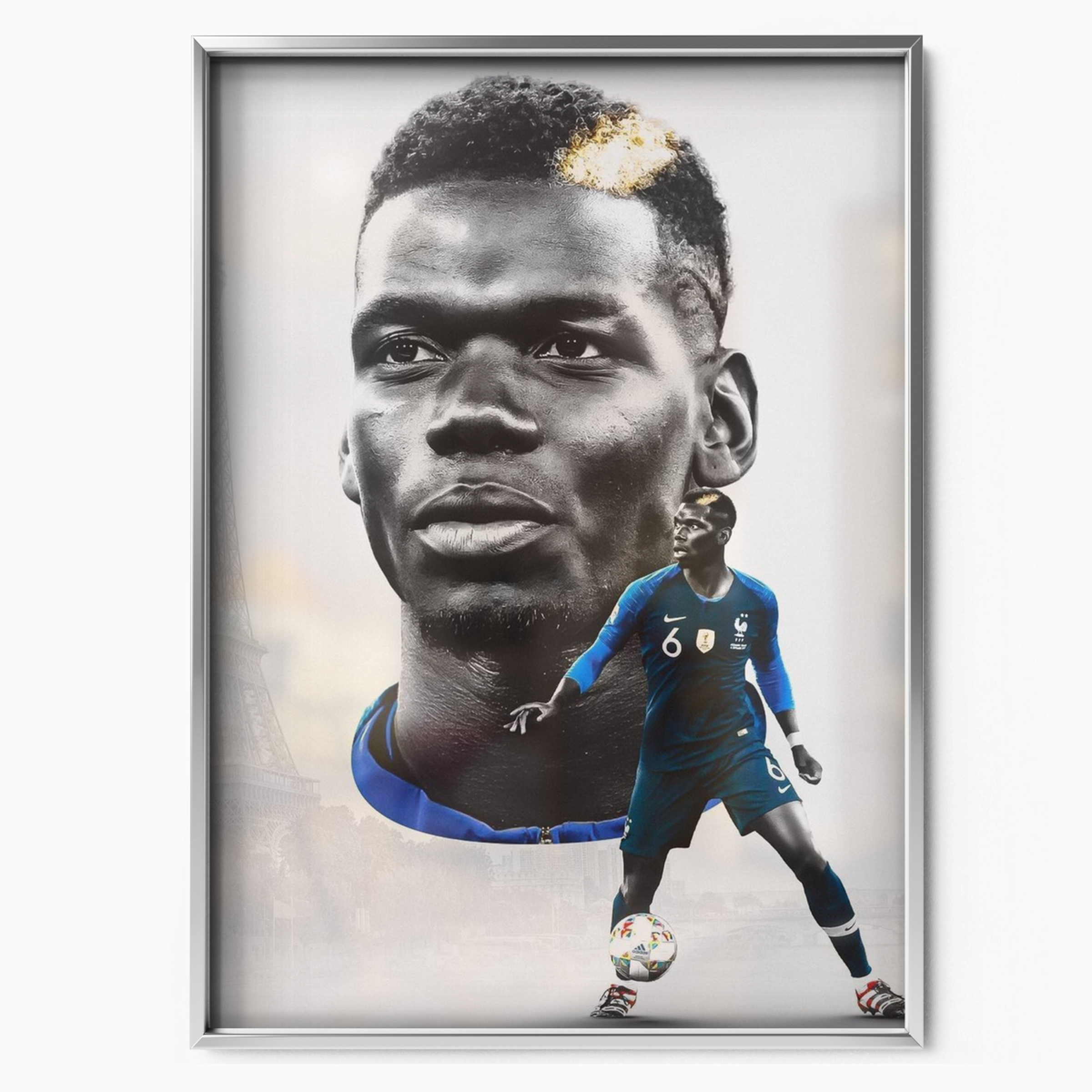Paul Pogba - Eiffel Tower Poster