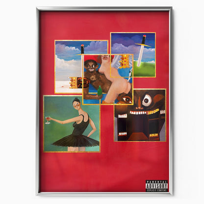 Kanye West 'My beautiful dark twisted fantasy' Cover
