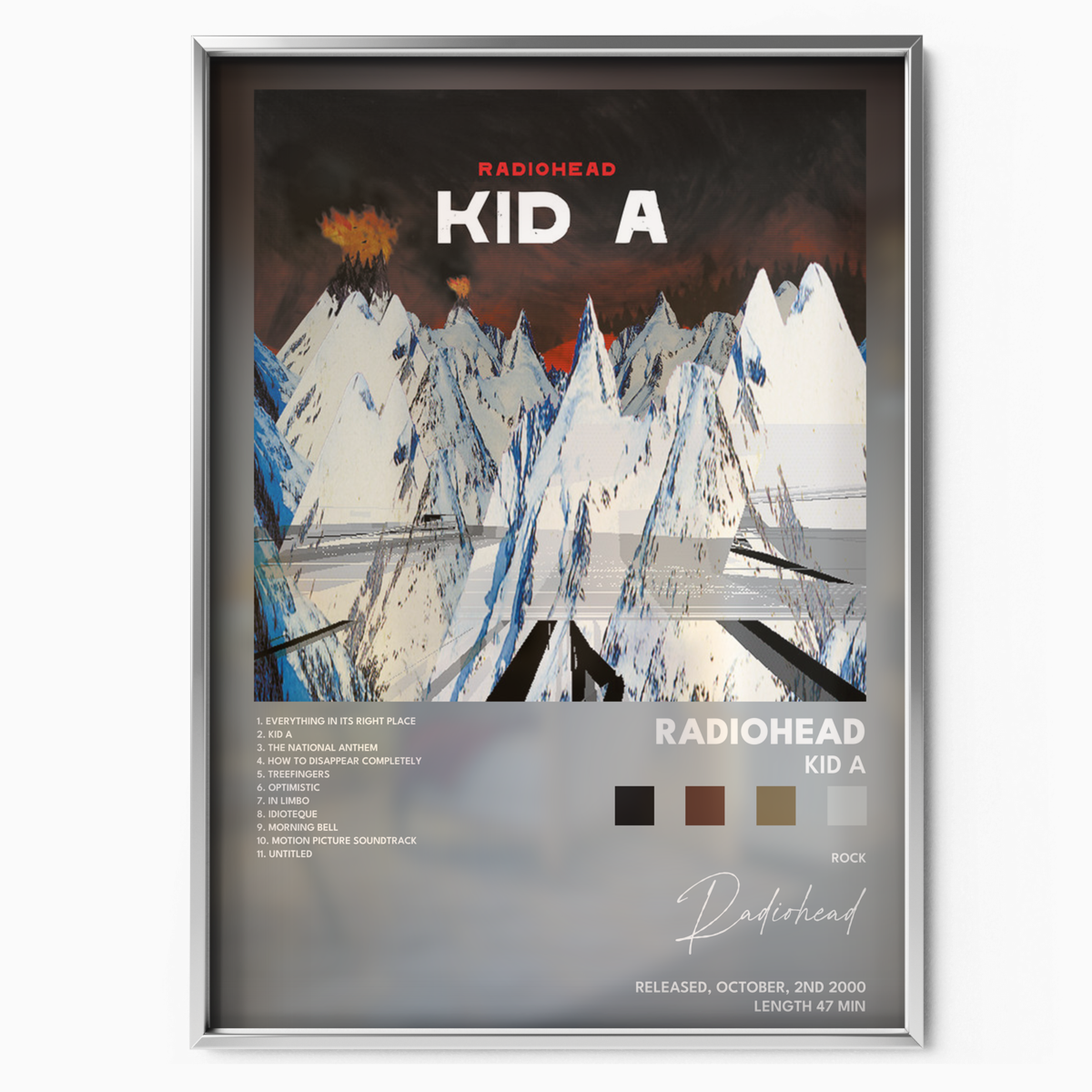 radiohead Kid A poster