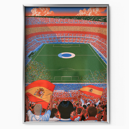 Spain National Team - Stadium Flags Poster