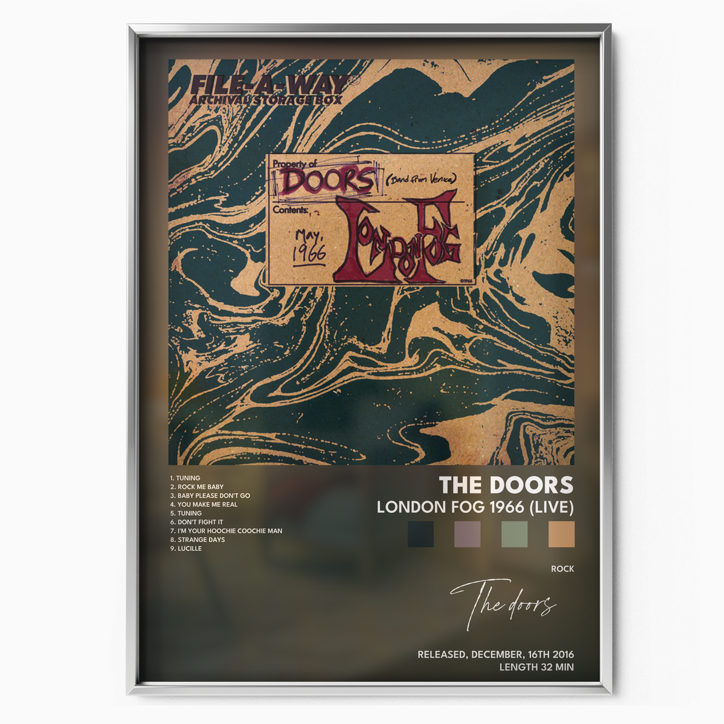 the doors London Fog 1966 Live poster